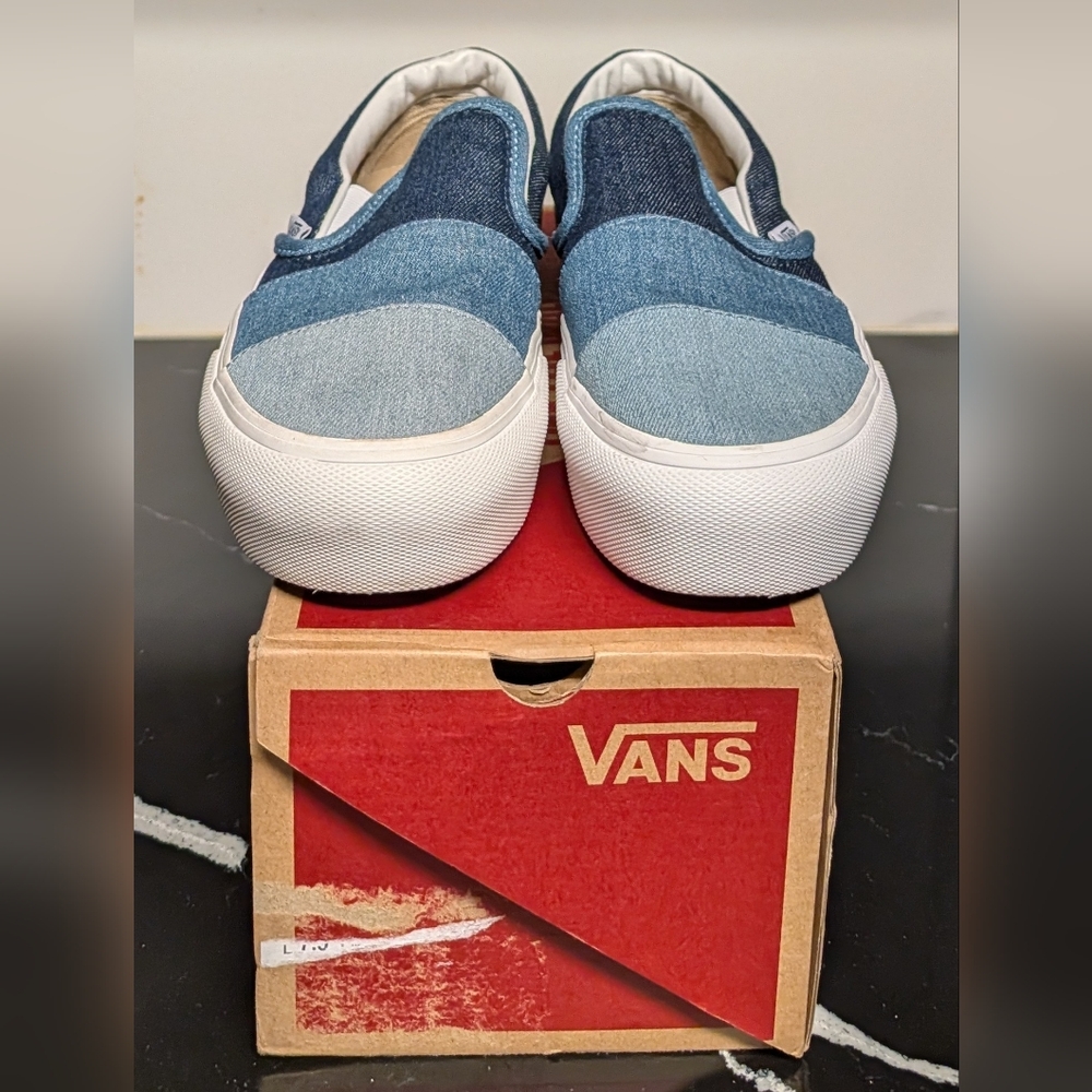 Vans Slip-On 'Patchwork' Denim Platform Sneakers … - image 2